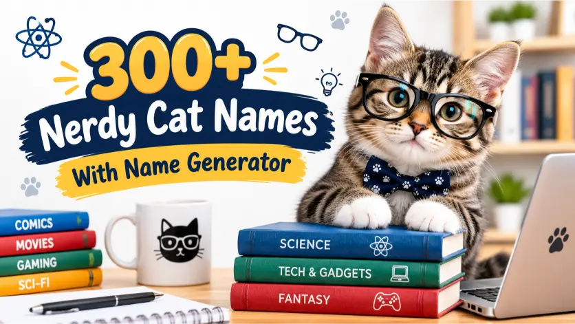 Nerdy Cat Names With Name Generator