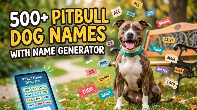 Pitbull Dog Names With Name Generator
