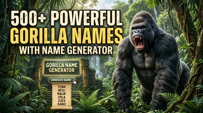 Powerful Gorilla Names With Name Generator