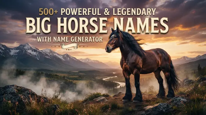 Powerful & Legendary Big Horse Names With Name Generator