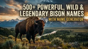 Powerful, Wild & Legendary Bison Names With Name Generator