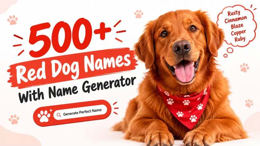Red Dog Names With Name Generator