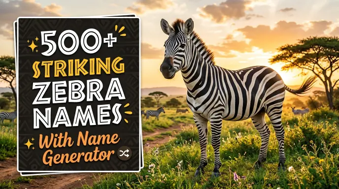 Striking Zebra Names With Name Generator