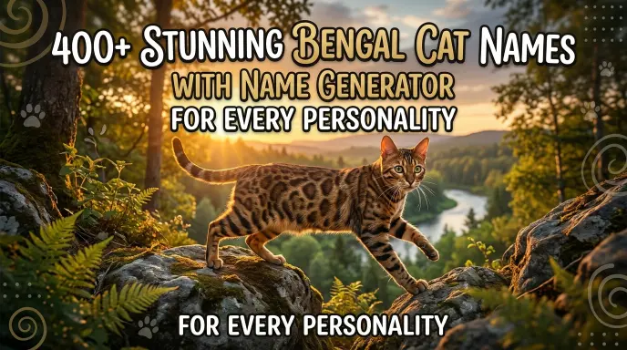 Stunning Bengal Cat Names With Name Generator for Every Personality