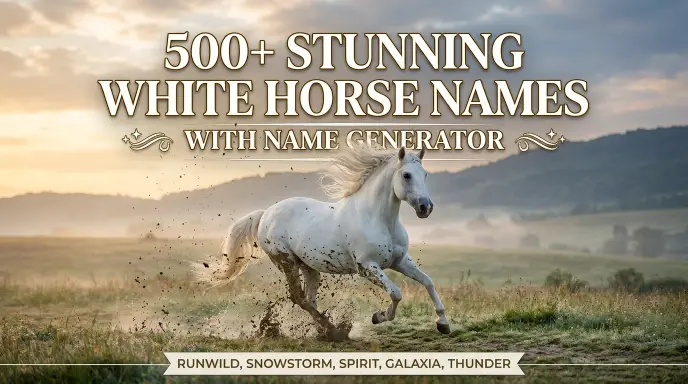Stunning White Horse Names With Name Generator