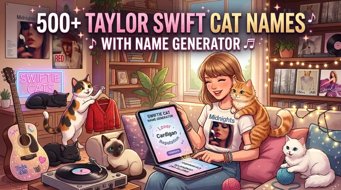 Taylor Swift Cat Names With Name Generator