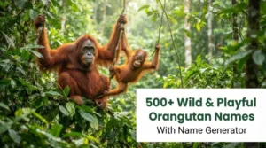 Wild Playful Orangutan Names With Name Generator