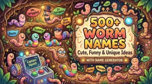 Worm Names: Cute, Funny & Unique Ideas With Name Generator