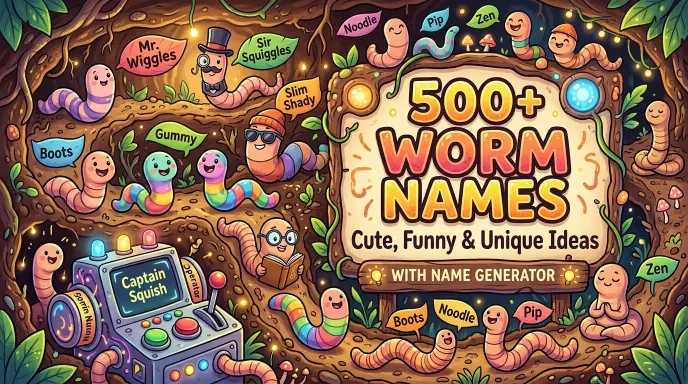 Worm Names: Cute, Funny & Unique Ideas With Name Generator